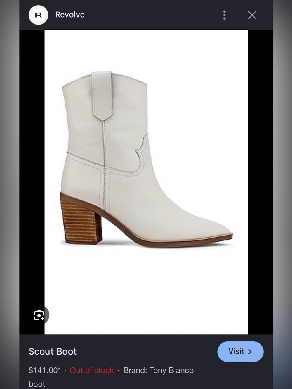 Tony Bianco Scout Milk Capretto Ankle Boots - Picture 3 of 3